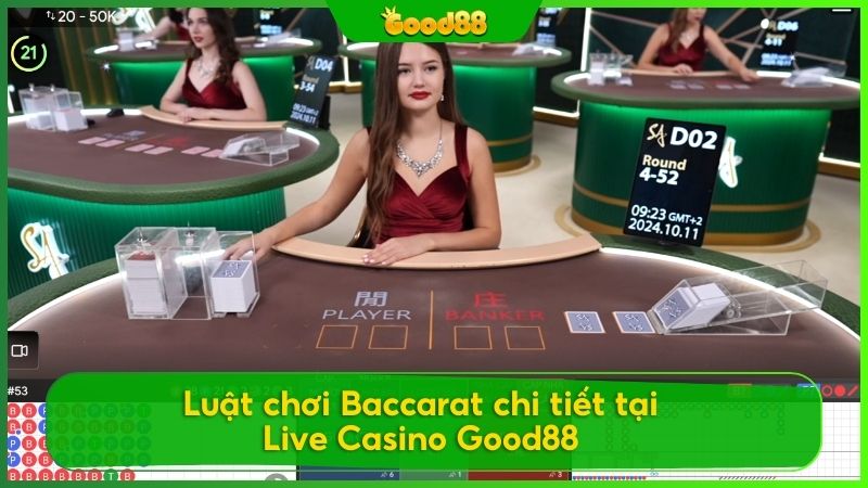 Luật chơi Baccarat trực tuyến tại Good88