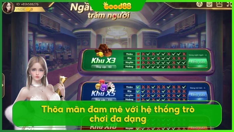 Trải nghiệm kho trò chơi của V8 Game bài 3D