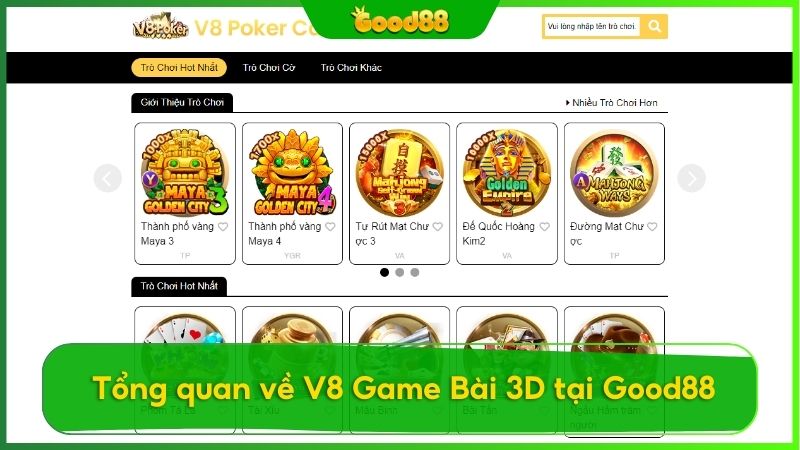 Khám phá thế giới game bài 3D V8 đầy lôi cuốn và kịch tính